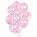 10pcs 12" Foil Latex Confetti Balloon Set Wedding Birthday Hen Party Baby Shower